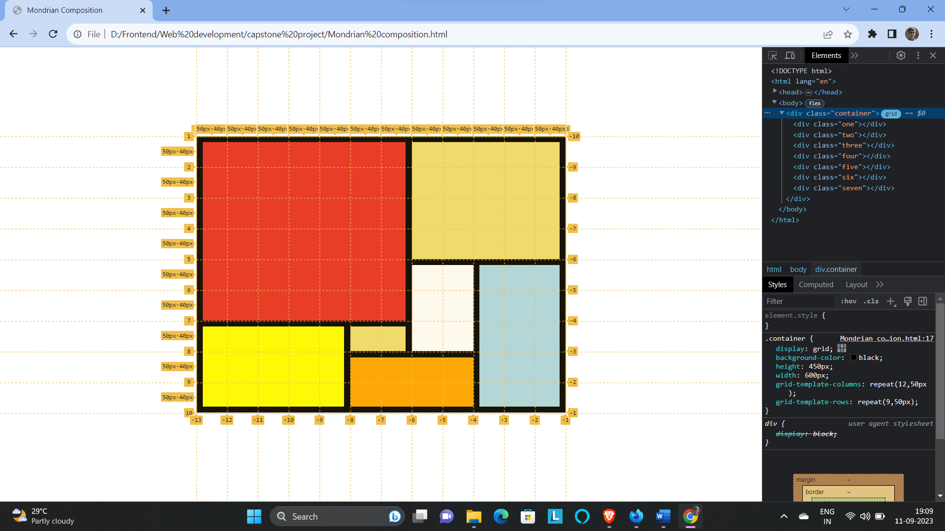 mondrian composition